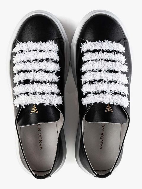 Vanda Novak sneakersy skórzane Grace kolor czarny