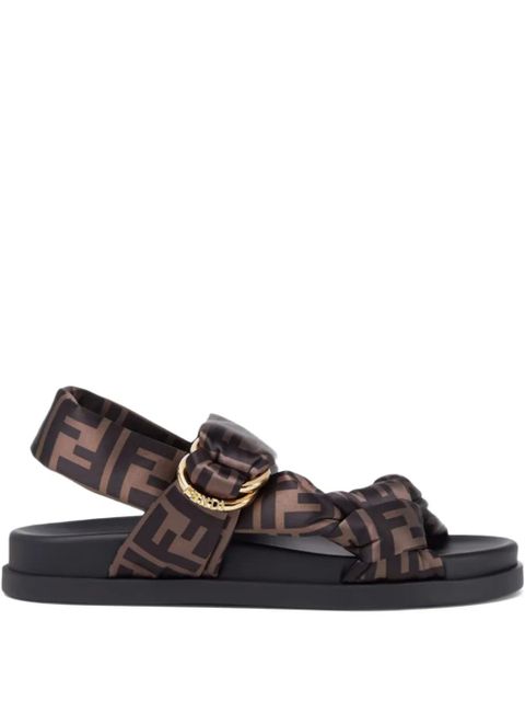 FENDI Feel FF logo sandals - Brown - zdjęcie produktu nr 1