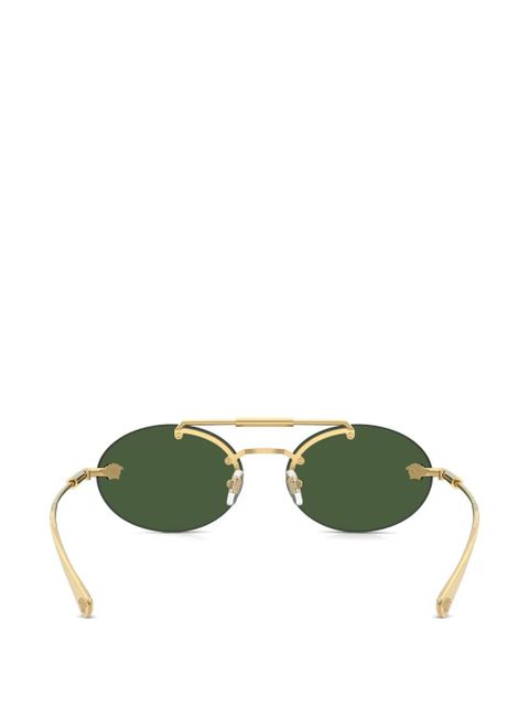 Versace Eyewear oval-frame sunglasses - Gold