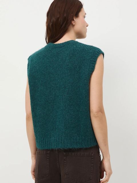 Medicine kamizelka damska kolor zielony ciepły