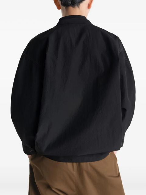 LEMAIRE scarf cotton blouse - Black