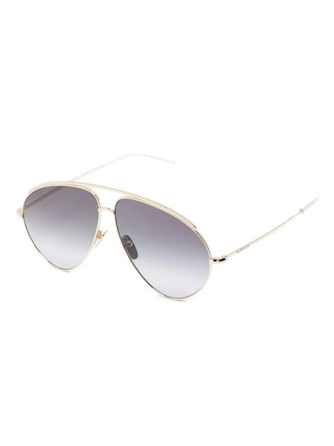 Gucci Eyewear pilot-frame sunglasses - Gold - zdjęcie produktu nr 2