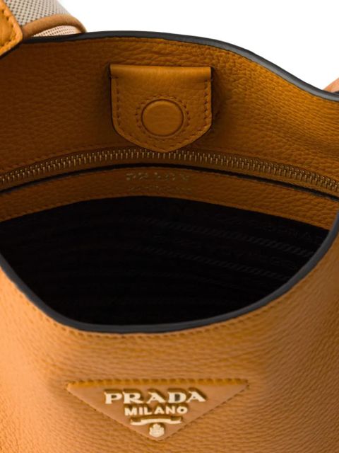 Prada medium leather shoulder bag - Orange - zdjęcie produktu nr 2