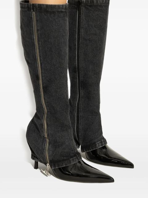 Diesel 100mm D-Venus Twisted boots - Black