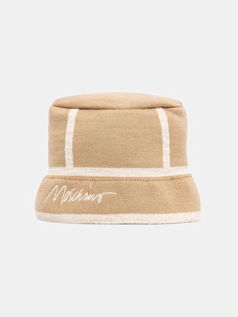 Moschino kapelusz z wełną kolor zielony M3353 65460 - zdjęcie produktu nr 1