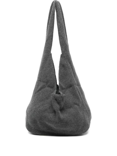 Aya Muse Sol ribbed shoulder bag - Grey - zdjęcie produktu nr 1