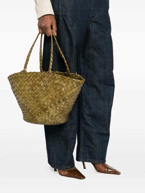 DRAGON DIFFUSION Egola woven tote bag - Green - zdjęcie produktu nr 2