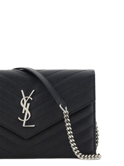 Saint Laurent Cassandre leather mini bag - Black