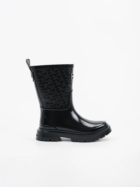 Karl Lagerfeld kalosze K/TORRENT damskie kolor czarny KL47170 - zdjęcie produktu nr 1