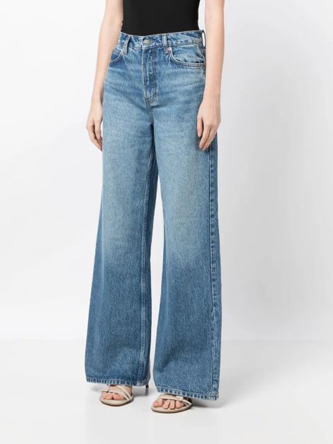 Reformation Cary high-rise wide-leg jeans - Blue