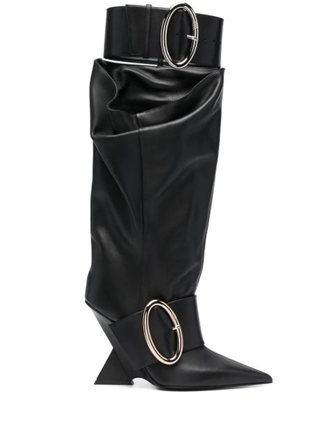The Attico Dada 100mm slouchy boots - Black - zdjęcie produktu nr 1