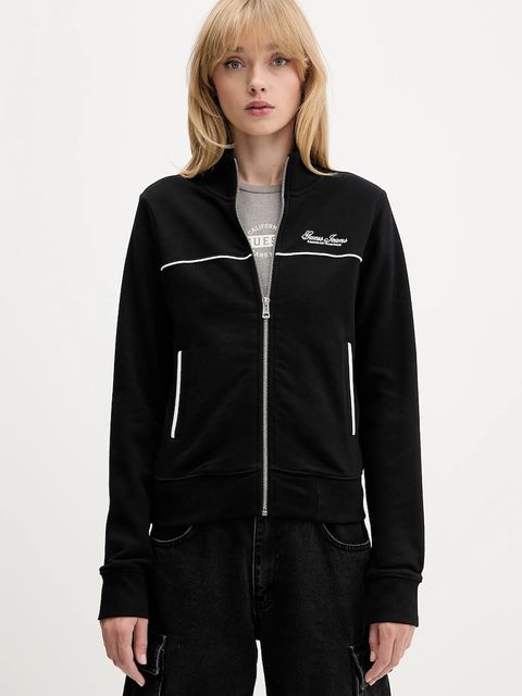 Guess Jeans bluza bawełniana damska kolor czarny z aplikacją W5YQ17 K68I4 - zdjęcie produktu nr 1