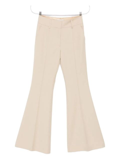 Gabriela Hearst pleated flared trousers - Neutrals - zdjęcie produktu nr 1