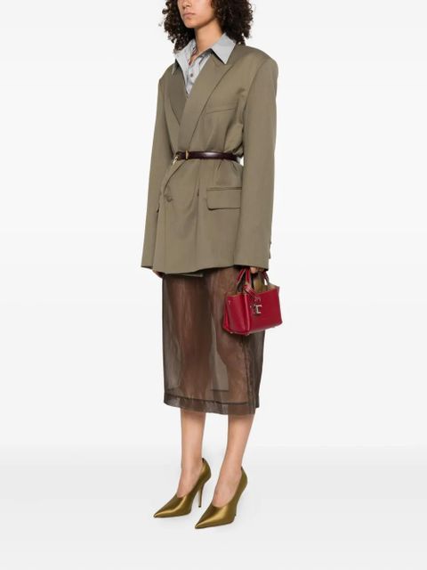 Tod's micro leather tote bag - Red - zdjęcie produktu nr 2