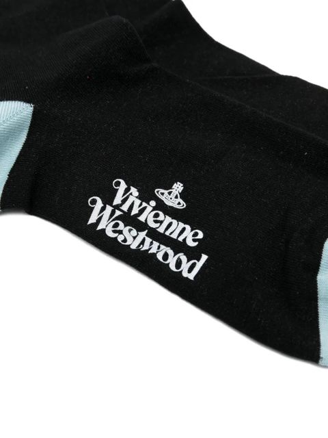 Vivienne Westwood logo-print socks - Black - zdjęcie produktu nr 2