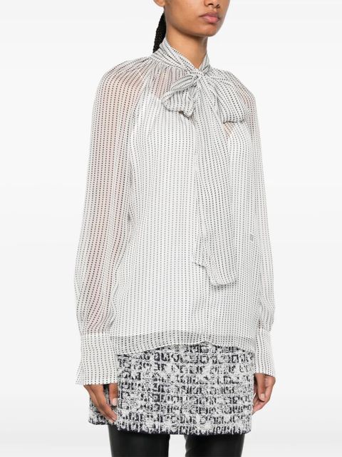 Givenchy polka-dot silk blouse - White - zdjęcie produktu nr 2