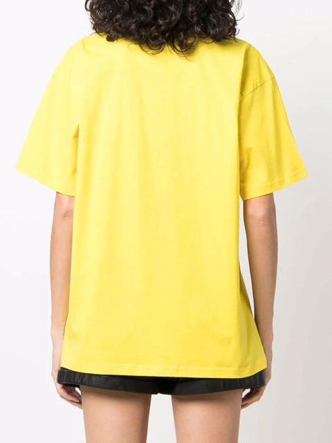 Moschino Couture organic cotton T-shirt - Yellow