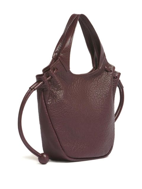 Marni leather tote bag - Purple - zdjęcie produktu nr 2