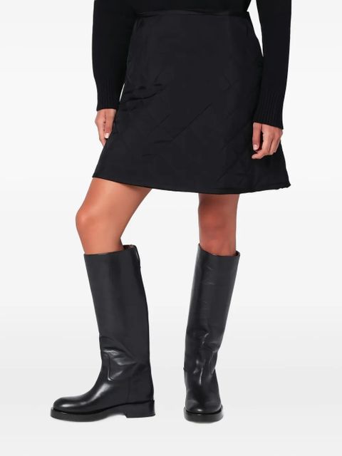 Jil Sander quilted mini skirt - Black - zdjęcie produktu nr 1