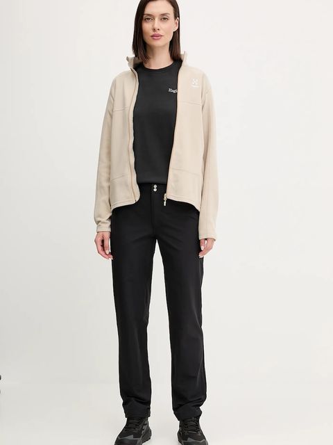 Haglöfs bluza sportowa Buteo kolor beżowy gładka 605074 - zdjęcie produktu nr 2