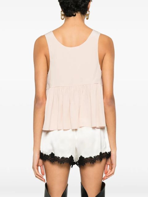 Chloé peplum-hem top - Pink