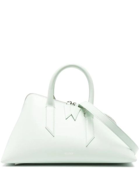 The Attico 24H leather tote bag - Green - zdjęcie produktu nr 1