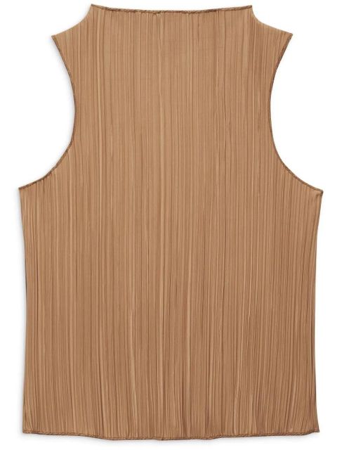 ANINE BING plissé-effect top - Brown - zdjęcie produktu nr 1