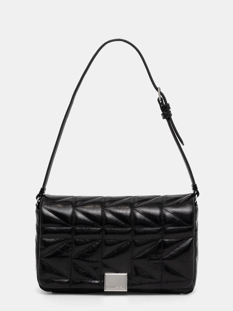 Karl Lagerfeld torebka skórzana kolor czarny A1W30394 - zdjęcie produktu nr 1