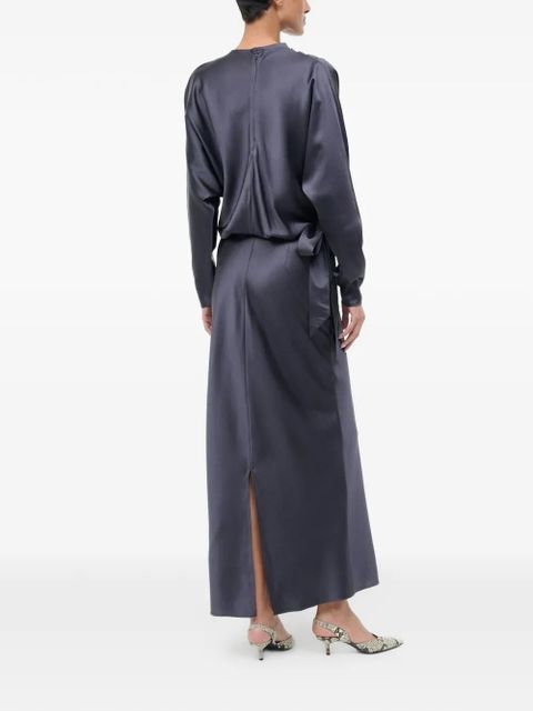 STAUD Phoebe tie-detail maxi dress - Blue - zdjęcie produktu nr 2