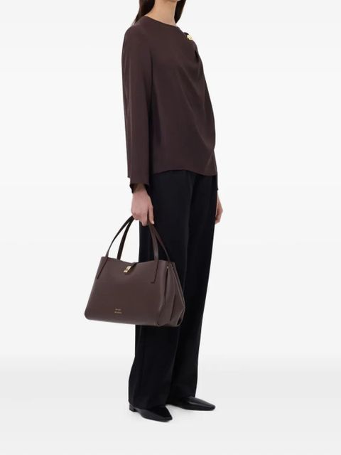 LouLou de Saison Azae draped top - Brown - zdjęcie produktu nr 2