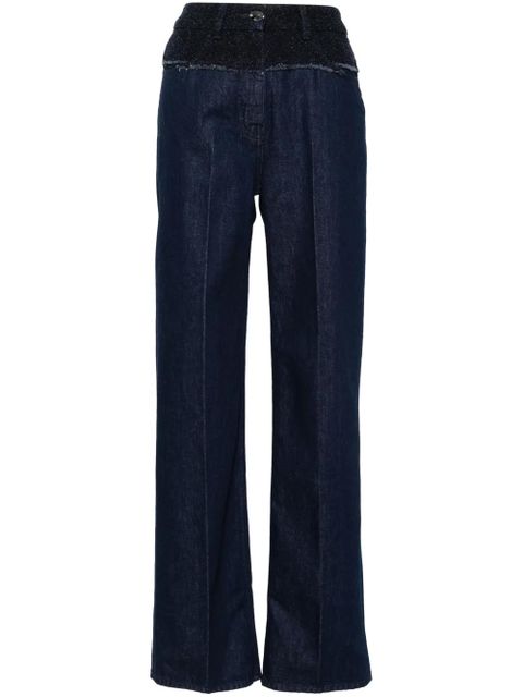 Givenchy bouclé-panelled jeans - Blue - zdjęcie produktu nr 1