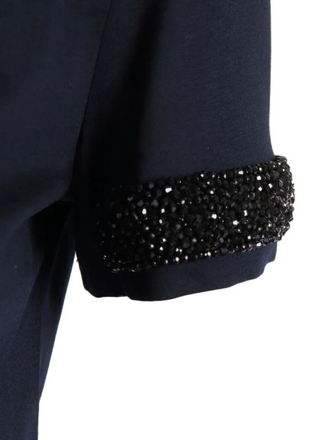 Max Mara Pontile beaded T-shirt - Blue