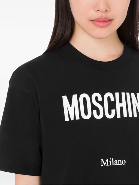 Moschino logo printed T-shirt - Black