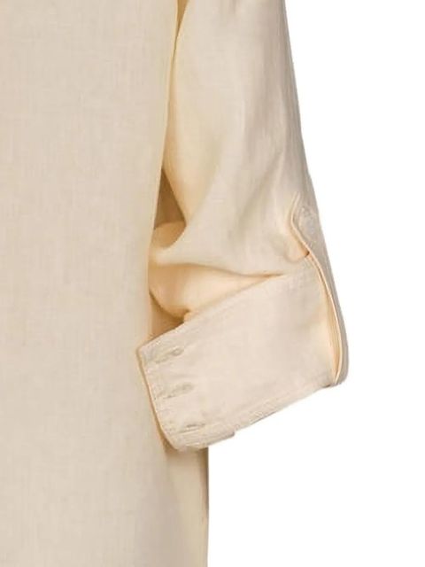 Johanna Ortiz Manly Guayabera linen shirt - Neutrals