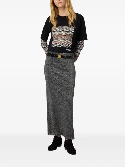 Missoni metallic knit skirt - Silver