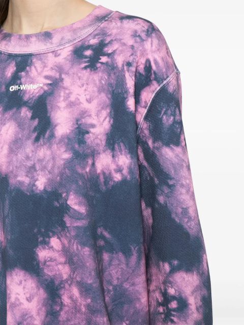 Off-White Arrows tie-dye sweatshirt dress - Pink