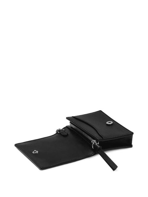 GANNI Bou heart-stud wallet - Black