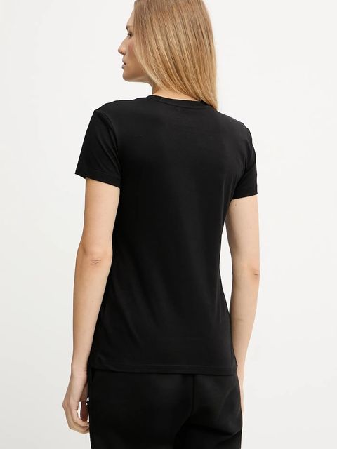 Armani Exchange t-shirt bawełniany damski kolor czarny XW001358 AF10356