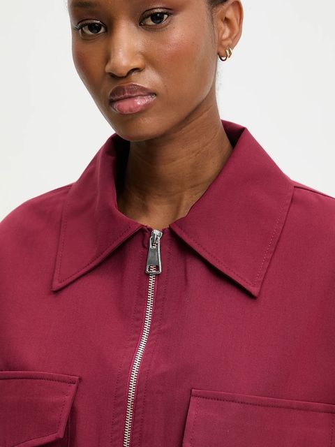 Answear.LAB kurtka kolor bordowy przejściowa
