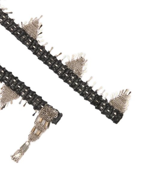 ISABEL MARANT Esnia leather belt - Black
