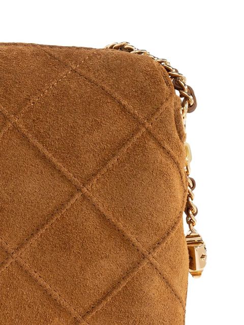 Tory Burch quilted-motif chain crossbody Bag - Brown