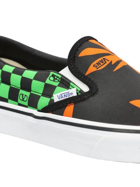Valentino Garavani x Vans Classic checkered palm sneakers - Black