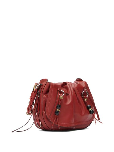 ISABEL MARANT Bolton pleated drawstring shoulder bag - Red