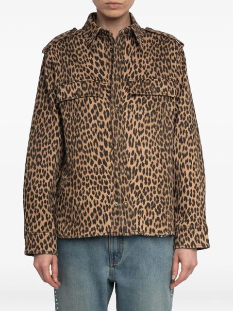 Zadig&Voltaire leopard-print button-fastening shirt - Brown