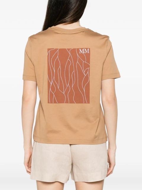 Max Mara Licenza print-detail T-shirt - Neutrals
