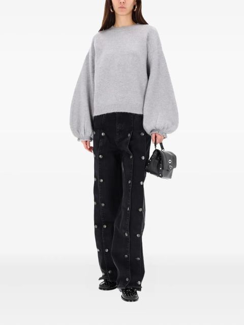 ROTATE BIRGER CHRISTENSEN balloon-sleeves sweater - Grey - zdjęcie produktu nr 2