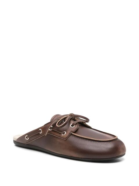 Miu Miu Boat mules - Brown
