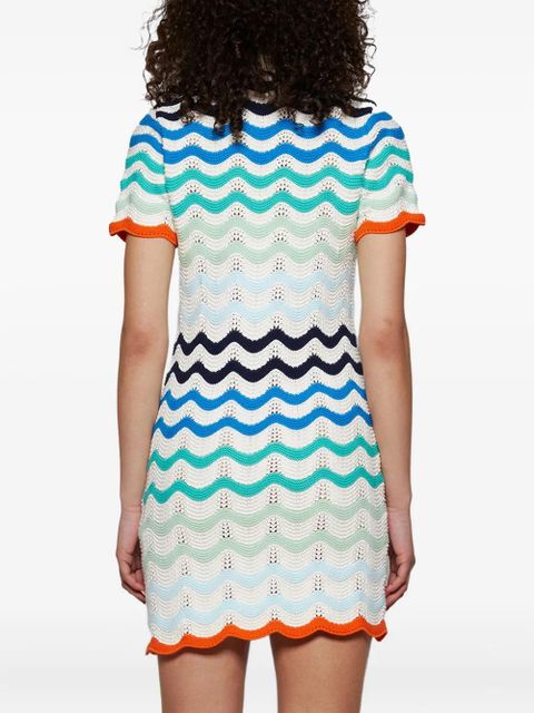 Casablanca crochet-knit dress - White