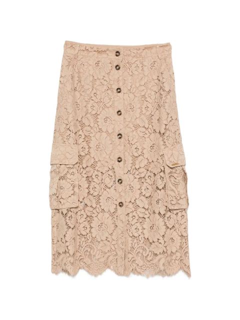 TWINSET lace-detail pocket midi skirt - Neutrals - zdjęcie produktu nr 1