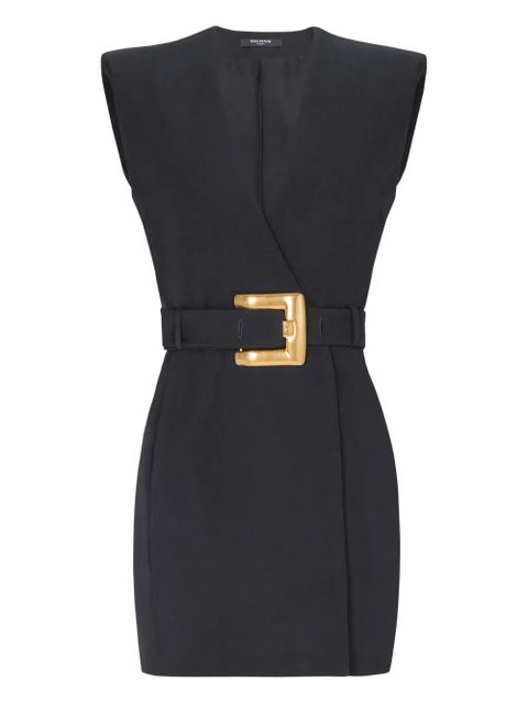 Balmain belted wrap dress - Black - zdjęcie produktu nr 1